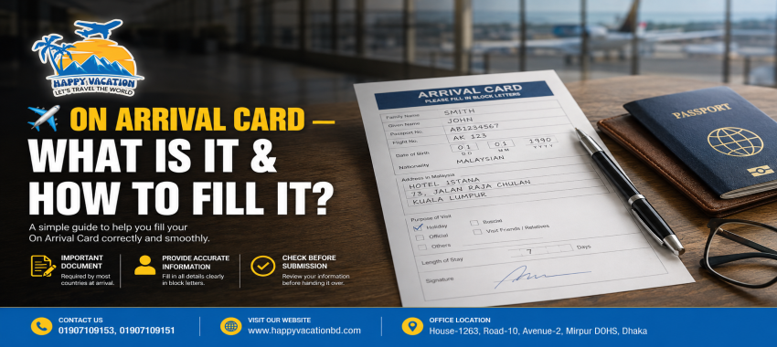 On Arrival Card