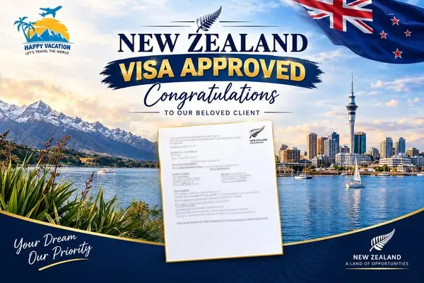 New Zealand Tourist Visa Successful