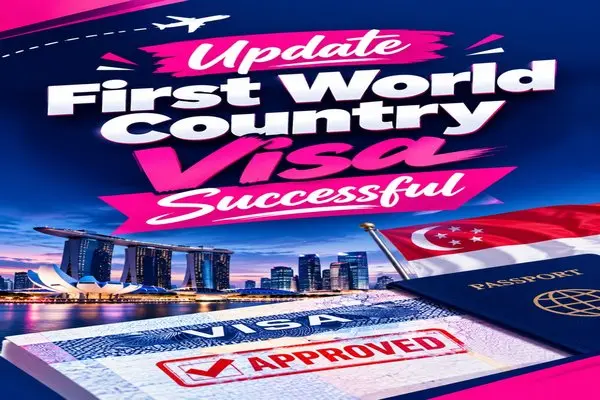 UPDATE  FIRST WORLD COUNTRY VISA SUCCESSFUL