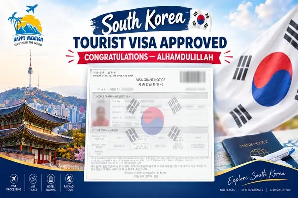 South Korea Tourist Visa Approved